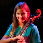 Photo of Maggie Peavy with her cello